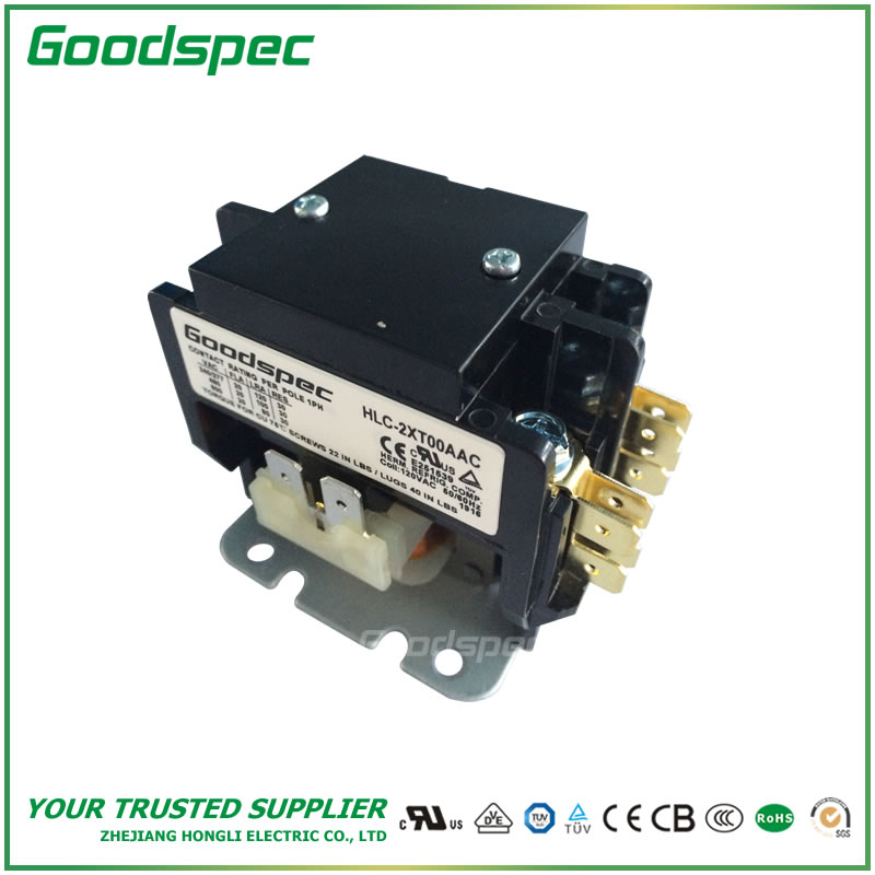 HLC-2XT00AAC(2P/20A/120VAC)Definite Purpose Contactor